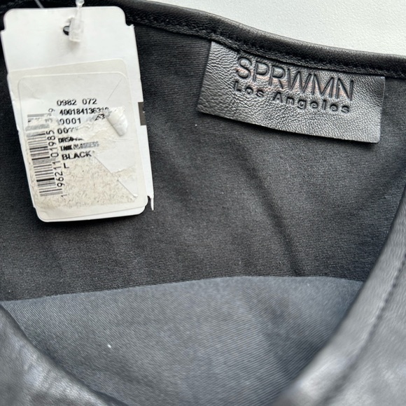 SPRWMN Leather Body Con Mini Dress - Picture 15 of 15